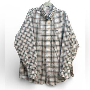 Brooks Brothers Shirt Mens XL Madison Fit Multicolor Plaid L/S Button Down